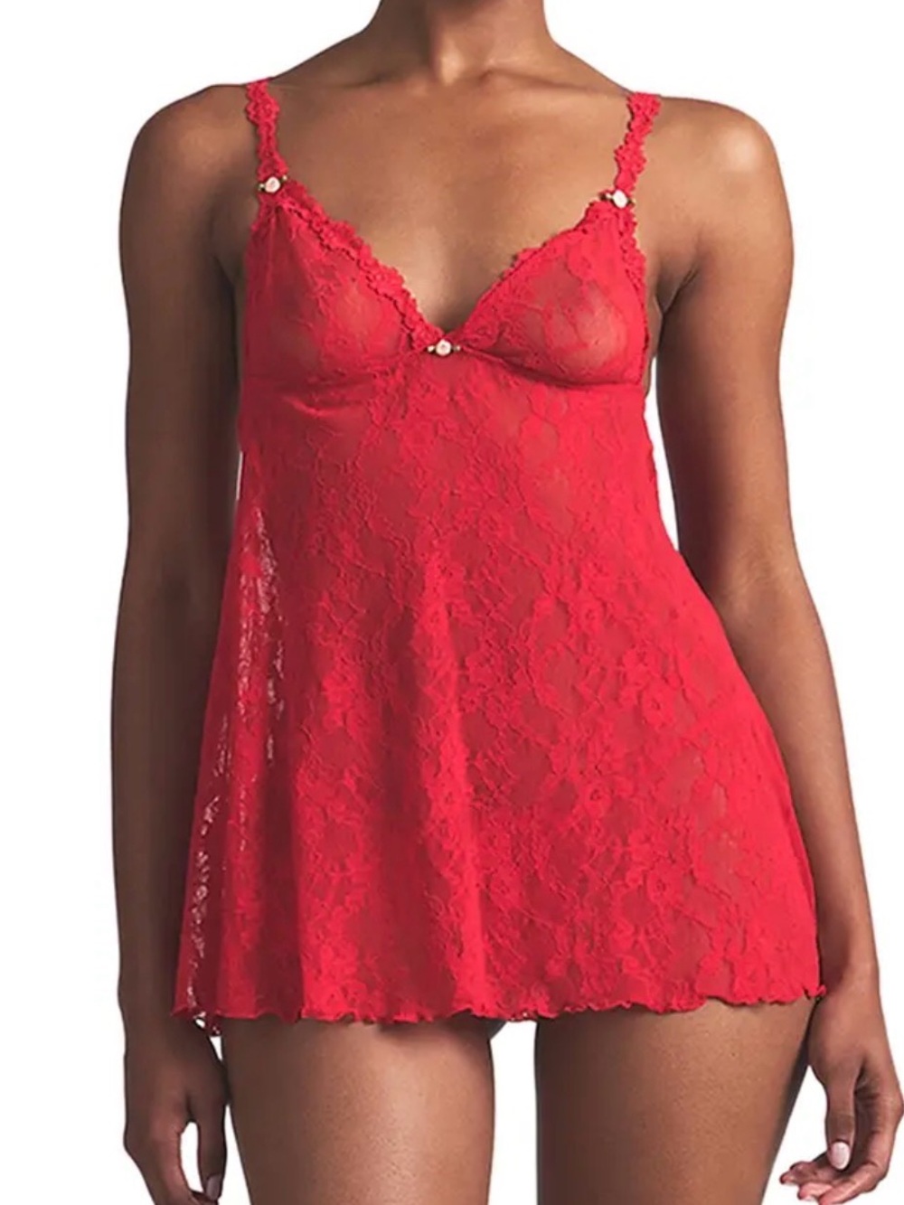 ❤️ SKIMS Stretch Lace Slip Set | Red | XS | NWT 🏷️